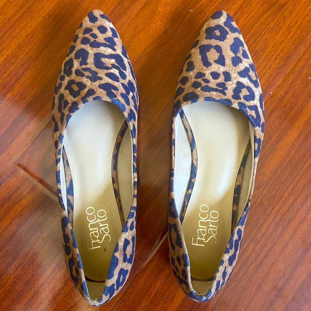 Franco Sarto Leopard Print Flats